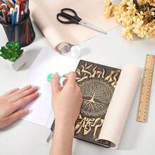 51x 11.8 Linen Book Cloth Pink Book Binding A4 - A8 Fabric Surface Paper Backed Bookcover Album Scrapbooking Archival Covering Protector Bookcloth Bookbinding Supplies - 裸粉色 - 查看 3