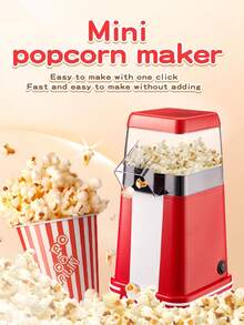 HONGMEI 1pc 1200W Electric Hot Air Popcorn Maker, High Popping Rate, 2-Minute Quick Popcorn Making, Healthy Oil-Free, Suitable For Family Movie Night - UK Plug(220-240V) - View 2