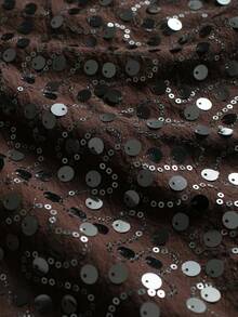 YROOE Fashion Women's New Versatile Skirt, Streetwear/Sexy Clubwear/Party/Elegant, Ins European & American Sexy Sequin Low Waist/Bodycon Mini Skirt - Coffee Brown - Coffee Brown - View 6