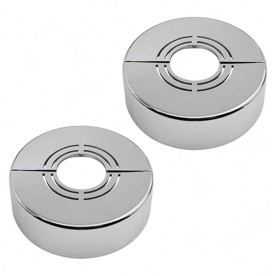 分体式管道装饰盖 20mm 凸起式水龙头装饰盖 墙面分体式法兰 可调节墙装式管道盖配件 淋浴管道盖板 浴室 浴室配件 浴室工具