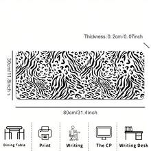 1pc Extra Large, Thick Anti-Slip Gaming Mouse Pad With Zebra Print Design - Durable Stitched Edges, High-Density Rubber Base For PC, Office, And Home Use - Multiple Sizes Available, Enhanced Comfort And Precision Tracking, Office Desk Mat| Zebra Print Mat| Smooth Surface Mat, Mouse Pads For Desk - 70x30cm (27,5x11,8in) - Xem 5