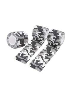 3Rolls Elastic Bandage Tape With Camo Patterns, Self-Adhesive Stretchable Sports And Pet Wrap, Durable Non-Woven Fabric For Gym - Multicolor - View 5