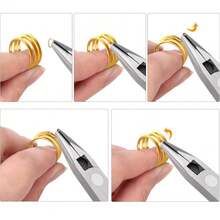 QIAO 1件套珠宝钳工具套装，珠宝制作钳工具，适用于DIY手链珠宝制作、手工珠宝维修等。 - 彩色 - 查看 5