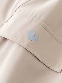 mini bala Pantalones cargo para niña con forro térmico, suaves y cálidos, nueva colección 2025 - caqui claro - Ver 7