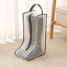 1pc Shoe Dust-Proof Bag, Multi-Functional Portable Transparent Moisture-Proof Shoe Bag, Long Boot And Short Boot Protection Bag, Shoe Storage Bag
