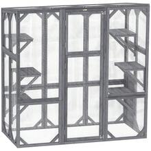 Catio Outdoor Cat Enclosure For 1-3 Cats, 59" X 28" X 60", Gray - 預設 - 查看 4
