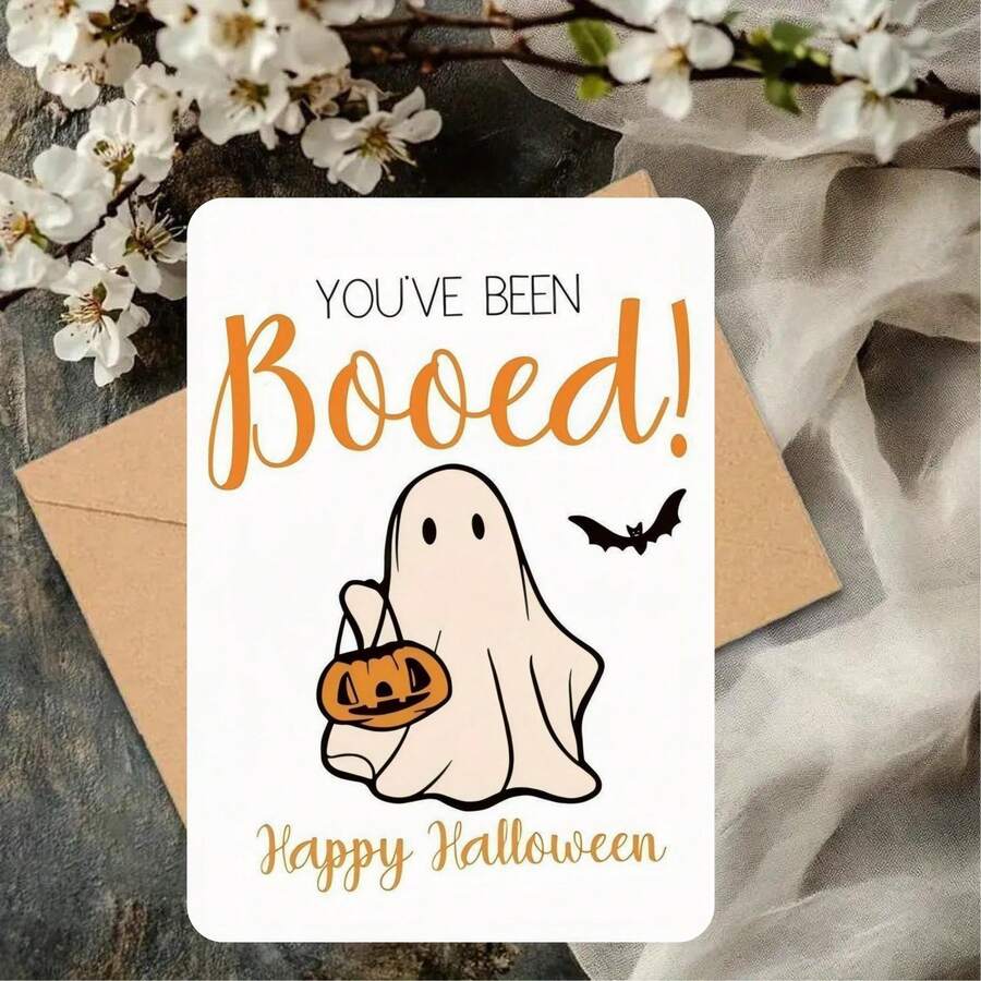 ¡Shhh! Tarjeta de felicitación de Halloween aterradora - Regalo perfecto para trucos o dulces, adecuado para hombres, mujeres, parejas y amigos - Unitalla - Ver 1