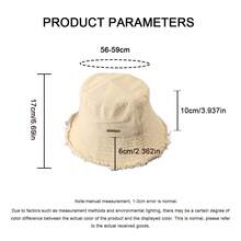 1pc Fashion Wide Brim Small Face Sun Hat For Women, Spring/Summer New UV Protection Travel Casual Versatile Bucket Hat, Can Also Wear In Autumn/Winter As Boho Panama Hat