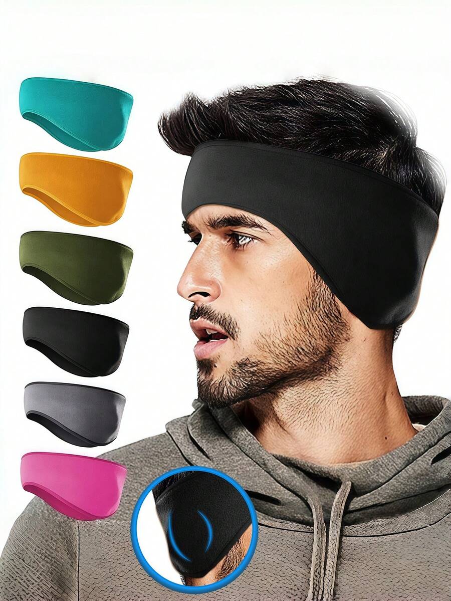 2pcs/1pc Winter Earmuffs, Windproof And Warm Earmuffs, Unisex Ear Warmers, Ear Protection Headband, Suitable For Daily Outings, Travel, Hiking, And Cycling