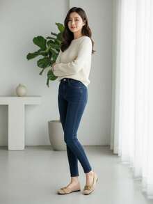 WHDXY 1 Pair Women's Square Toe Slip-On Flats, New Summer Flat Shoes With Metal Buckle, Casual Loafers, Fashionable & Elegant For Party And Daily Wear - Khaki - View 8