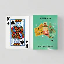 YFOPEN Australian Map Ocean Style Playing Cards, Blending Australian Geographic Outline And Ocean Elements, Unique Design, Suitable For Travel Souvenirs, Geography Enthusiasts Collection And Fun Table Games. - Multicolor - View 8