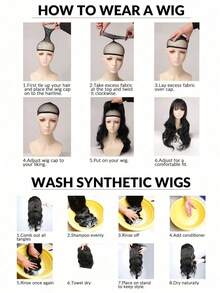 黑色Yaki直发合成蕾丝前假发，13x4蕾丝前假发，适合渐变染发，预挤压成型，24英寸自然色 - 間色 - 查看 10