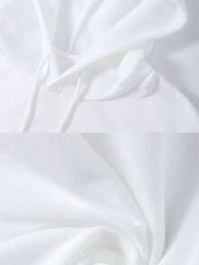 1PCSWomen's Casual Cotton Hoodie With Cheerleading Bow And Text Print  Soft And Comfortable Pullover Sweatshirt For Everyday Style  Perfect For Cheer Squads & Spirit Wear!-Premium Cotton Graphic Printed Round Neck T-Shirts-365T - 黑色 - 查看 10