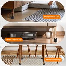 Risers Bed Risers Heavy Duty 1 Inch, 2 Inch, 3 Inch, 4 Inch Round Adjustable Bed Lifts Riser For Desk Legs Table Couch Sofa Chair Refrigerator Washing Machine (1 Inch, Black, 4 Pack ) - Black 4 Pack - View 5