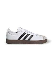 Adidas VL COURT BASE 男士运动鞋 透气轻便 弹性好 纯黑/白 ID3711 - 白色/黑色 - 查看 3