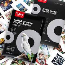 20 Sheets 230gsm Single-Sided High Gloss Inkjet Printer Photo Paper