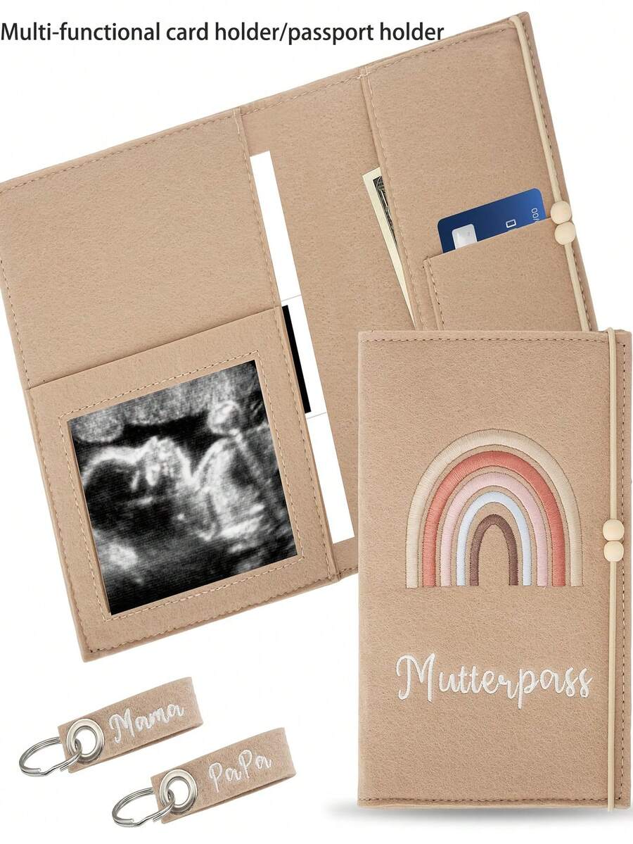 Túi đựng ảnh và thẻ ID bằng len mới, siêu âm - Túi dây rút nhẹ có dây đeo, thích hợp để đựng hồ sơ tiêm chủng, giấy khai sinh, đồ dùng hàng ngày, ví đựng hộ chiếu, ví du lịch, túi đựng tài liệu, túi đựng hóa đơn.