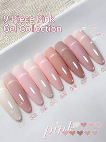 Jillradia 9 màu mới phổ biến Gel đặc làm móng tay bán vĩnh viễn Nghệ thuật làm móng ngâm UV LED Gel làm móng Giáng sinh Quà tặng làm móng tại tiệm làm móng Tự làm móng tay - Nhiều màu - Xem 5