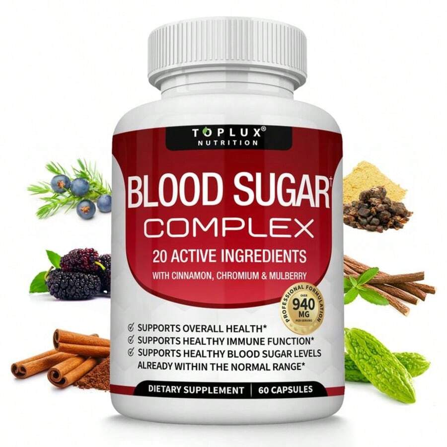 Blood Sugar Complex 20 Vitamins & Minerals Support Overall Health - Others - View 1