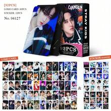 60pcs/Set KPOP STRAYKIDD Solo Photocard + 32pcs Sticker Album Concert Box Set High-Definition Photo Cards, LOMO Cards, Fans Merch Goods, Holiday Gift, Small Gift, Christmas Gift