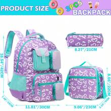 3-Piece Set Kids School Backpack, Includes Crossbody Bag And Pencil Case, Suitable For School Students - L80 Children's Schoolbag - View 9