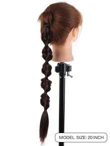 20 Inch Ponytail Synthetic Wigs Female Bubble Braid Natural Twist Braid Tie-Up Lantern Braid Suitable For Women's Daily Wear And Gatherings - Multicolor - View 7