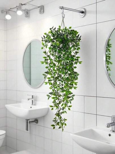 Artificial Dracaena, Fake Potted Datura Vine, Artificial Dracaena, Fake Green Plants, Suitable For Home, Living Room, Indoor And Outdoor Decoration, Suitable For Indoor, Outdoor, Photo Frame Decoration, Room, Kitchen, Home, Wedding, Bedroom Decoration (Excluding Flower Pot)