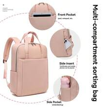 The New Women's Functional Bag Includes A Computer Bag And Super Storage Function. It Is A Must-Have For Business, Travel And School.Material: Oxford Cloth - 151-Đen - Xem 6