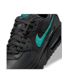 Nike Air Max 90 Moto 系列男士运动鞋 透气吸汗 轻便速干 纯黑色/绿色 户外运动 IF0670-002 - 黑色/綠色 - 查看 6