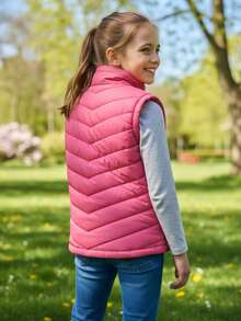 Big City Tween Girls Extended Size Tank Tops & Camis - 玫紅色 - 查看 2