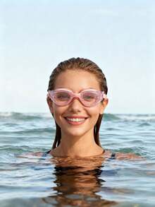 1pc Anti-Fog Swimming Goggles, Adult Professional Swim Goggles High Definition Anti-Fog Racing Training Goggles Suitable For Beach Vacation, Indoor Pool, Diving, Outdoor Swimming - Multicolor - View 4