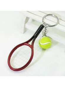 Móc khóa vợt tennis mini hình quả bóng mặt dây chuyền túi xách cho người đam mê thể thao quà tặng cho bạn bè nam nữ tuổi teen - Một cỡ - Xem 11
