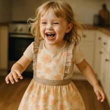 Aprons - 2 to 5 Years Old + Rosa/Gris - View 7