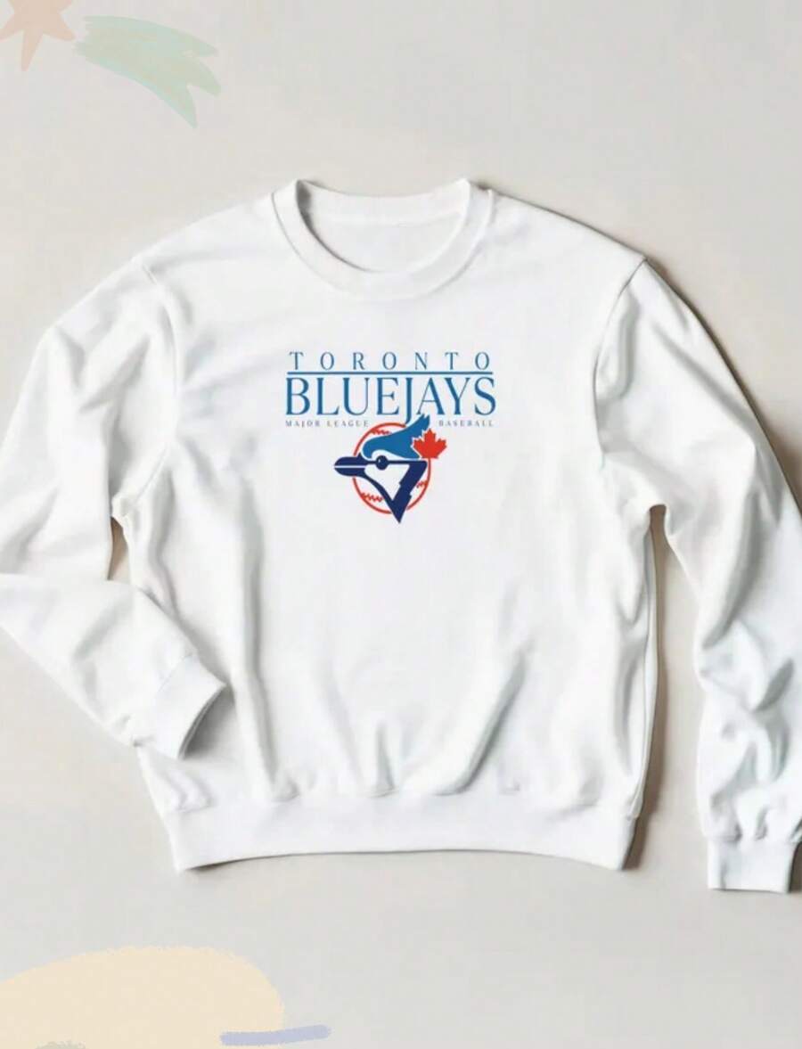 Retro Blue Jays World Series Crewneck _ Vintage Toronto Baseball Sweatshirt - White - View 1