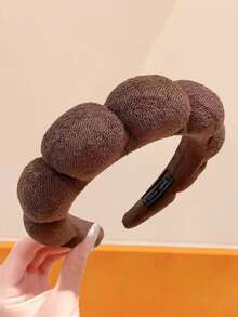 1 Bộ Băng đô cài tóc họa tiết mây sô cô la, gồm các màu đen cổ điển, nâu đất, be nhạt và nhiều màu dễ phối khác, kiểu dáng tối giản đa năng - Phù hợp cho phụ nữ và bé gái, có thể sử dụng hàng ngày, ở nhà, trang điểm và nhiều dịp khác. - Nhiều màu - Xem 5