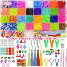 2700+/1600+/600+ Pc Rubber Band Bracelet Making Kit - Random Color Woven Bracelet Craft Kit, Birthday Party Creative Gift, Art & Craft Set, Includes Weaving Tools, Women Beginner Jewelry Making Supplies - Multicolor - View 20