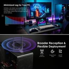 WAVLINK PCIe Network Card,WiFi 7 Tri-Band BE8800 Wireless Adapter,With Bluetooth 5.4,MU-MIMO,WPA3.For Desktop.Game Consol,Computer Accesorries,Windows 10/11(64bit),For PCI-E Slots,Not For AMD Motherboard - Black - View 6