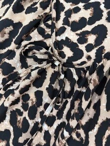 KeKe Bloomly 女士时尚豹纹宽松开衫，通勤、约会、派对、海滩、度假等场合皆宜 - 彩色 - 查看 6