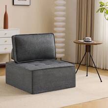 Single Sofa, Small Seating Set, Living Room Armchair, Beanbag, Sofa For Bedroom, Guest Room Or Children's Room - Grey - View 12