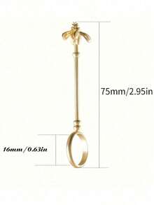 1pc, Golden Bee Cigarette Holder, Elegant Cigarette Holder Ring Rack, Cigarette Finger Clip Ring Holder - Multicolor - View 5