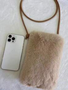 Pluszowa torebka na telefon przez ramię / mała torebka przez ramię / torba na ramię / saszetka do przechowywania / kosmetyczka. Wykonana z wysokiej jakości pluszu, lekka i niezwykle miękka torba zapewnia wygodę noszenia, mieszcząc smartfony, szminki, chusteczki i inne niezbędne rzeczy. Idealna na imprezy, koncerty lub codzienne zakupy, do pracy, na plażę, w podróż, na wydarzenia towarzyskie, jako prezent dla przyjaciół, ukochanej osoby, rodziny, kolegów z klasy, na święta, Święto Dziękczynienia, prezent noworoczny. - Wielokolorowe - Zobacz 9