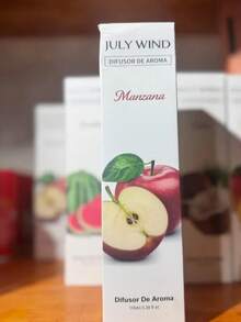 Aromatizante Difusor De Aromas July Wind 110ml Aroma Manzan Varillas July Wind Manzana,piña,durazno,uva,sandia ,pera - manzana - Ver 1