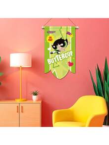 THE POWERPUFF GIRLS 1 Cờ biểu ngữ PPG dễ thương, Phim hoạt hình Powerpuff bay Nữ hoạt hình Q-Version Blossom, Buttercup, Bubbles Trâm cài áo đa năng thời trang Kawaii treo tường phòng ngủ hiện đại Banner chăn thảm trang trí ngoại thất Quà tặng trang trí tiệc ngoài trời trong vườn [Được cấp phép chính thức] - Nhiều màu - Xem 4