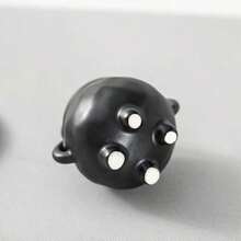 Juego de portavelas de cerámica para aromaterapia, decoración de mesa de cocina y comedor para el hogar - Negro - Ver 6