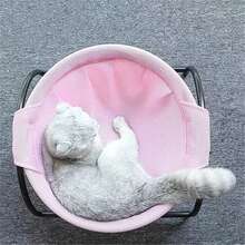 四季通用可水洗猫床，宠物躺椅，透气猫窝，适用于客厅、阳台、卧室 - 可拆卸透气宠物床 - 彩色 - 查看 3