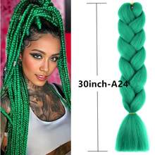30英寸合成编织接发，1包100克渐变色编织假发，可编成马尾辫，易于造型，适用于角色扮演、摄影 - 适合所有种族，角色扮演假发，亮丽假发，弹性发带，摄影假发，时尚爱好者