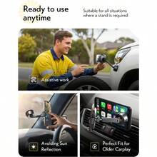 LISEN A680 Vacuum Car Phone Holder 360° Adjustable Electric Suction Phone Holder Mobile Phone Car Holder Vacuum Suction Cup Foldable For IPhone 17 Air 16 15 Pro Max Galaxy S25 Ultra Black - Black - View 6
