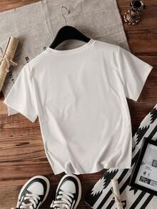 GiftCamiseta de manga corta y cuello redondo con estampado de club de vino y queso para mujeresSoft - Blanco 7 - Ver 3
