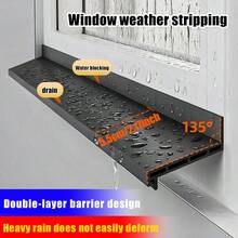 110cm TPE Window Water Stopper, Universal Rainproof Solution, Window Seal Strip, Effective Water Barrier For Window Panes, Rainwater Ingress Prevention, Window Gap Seal Strip - Multicolor - View 6