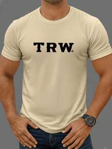 Kit 3 Camisetas Masculina 100% Algodão Estampada Básica Casual   Outono  Primavera  Verão  Inverno    Solto    Natal  Ano Novo    Camiseta Masculina - BEGE/BRANCO/PRETO - Visão 2